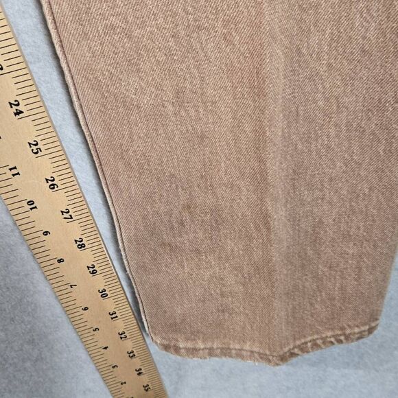 Levis 501 Vintage 90s USA Straight Leg Jeans 33x32 Brown Rare Wash 1994 - Picture 11 of 15